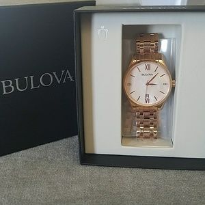 Bulova Rose Gold Diamond Watch